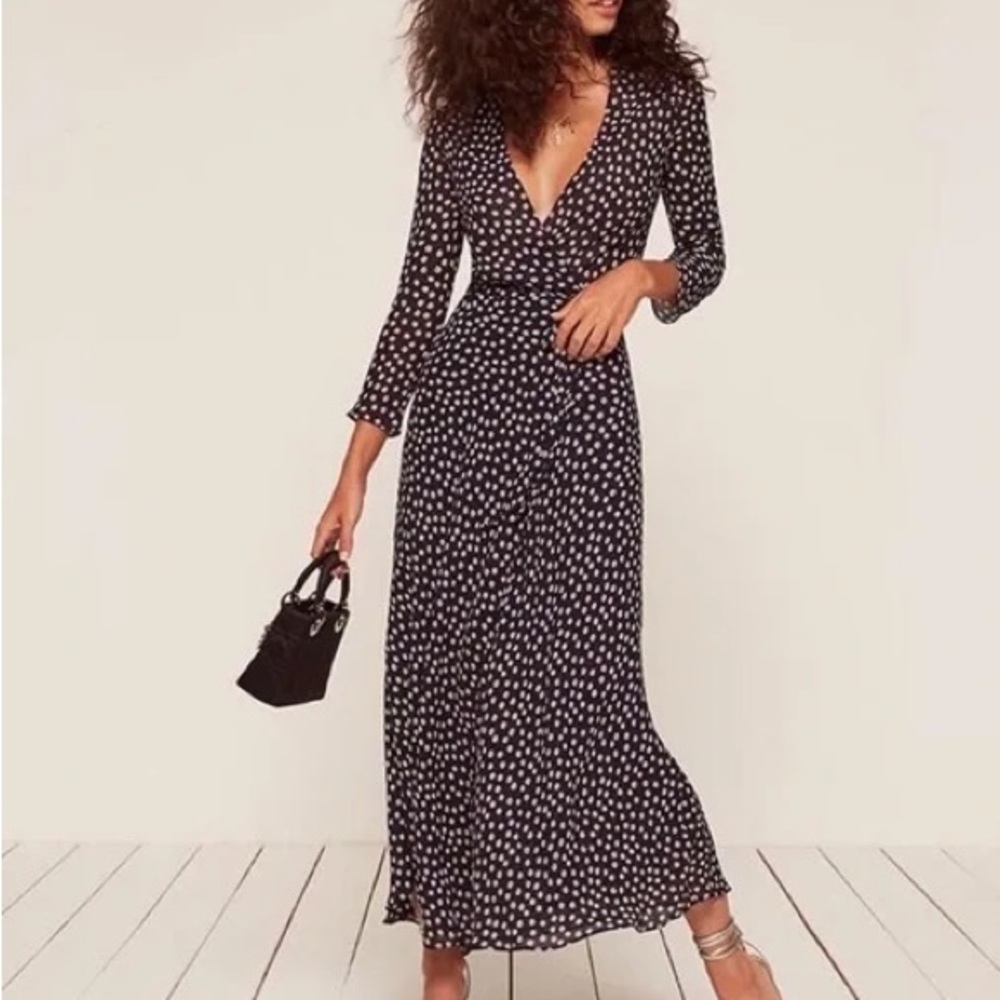 REFORMATION Tessa Daisy Print Maxi Dress EUC